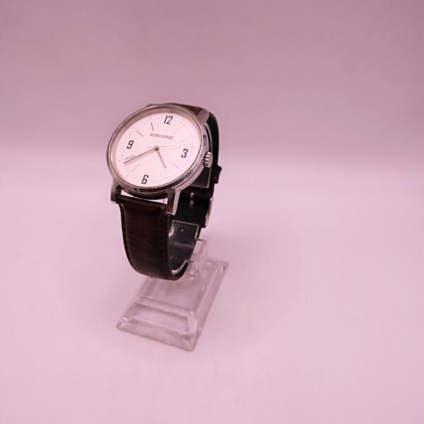 495986 3 scaled RELOJ ARISTOCRAZY PLATEADO CON CORREA CUERO MARRON