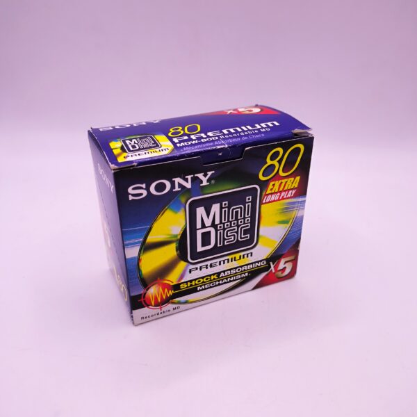 496215 scaled MINIDISC SONY 80 PREMIUM CAJA 5 UNIDADES