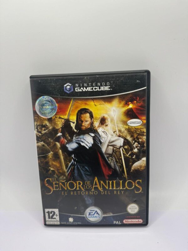 496617 3 VIDEOJUEGO EL SEÑOR DE LOS ANILLOS EL RETORNO DEL REY GAME CUBE