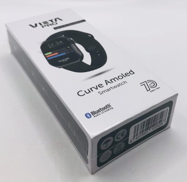 496943 SMARTWATCH VIETA PRO CURVE AMOLED VSW-70BK + CAJA + CARGADOR *A ESTRENAR*