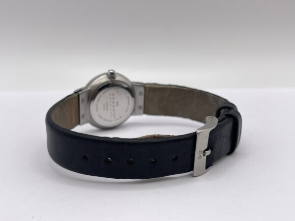 IMG 6921SAMU050924 106 scaled RELOJ SKAGEN 355SSLB PLATEADO CON ESFERA NEGRA Y CORREA DESGASTADA