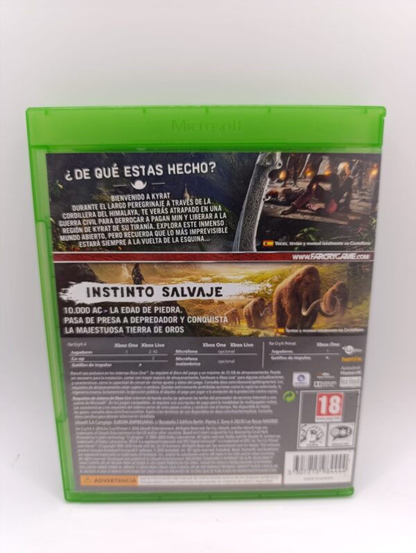 Imagen de WhatsApp 2024 09 12 a las 17.18.48 88232191 VIDEOJUEGO XBOX ONE FARCRY 4 + FARCRY PRIMAL