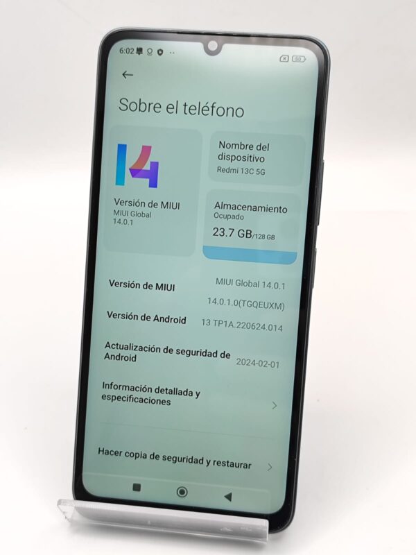 Imagen de WhatsApp 2024 09 21 a las 10.44.30 a333c05e MOVIL REDMI 13 C 5G AZUL 128GB 4 GB RAM *A ESTRENAR*