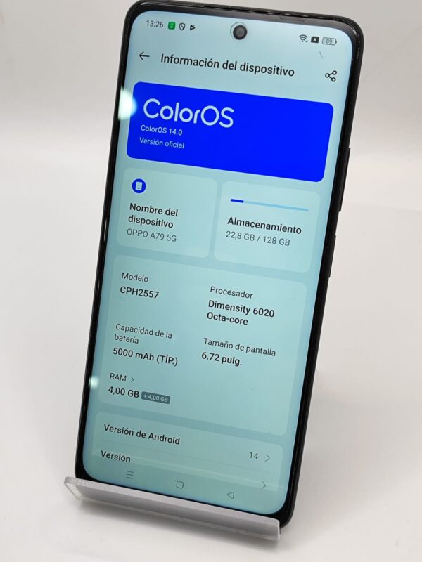 Imagen de WhatsApp 2024 09 23 a las 13.27.11 be3157c0 MÓVIL OPPO A79 5G 128GB/4GB RAM +CAJA