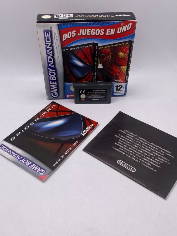 WhatsApp Image 2024 09 04 at 17.27.14 1 copia VIDEOJUEGO GAMEBOY 2 EN 1 SPIDERMAN + SPIDERMAN 2 + MANUAL + CAJA