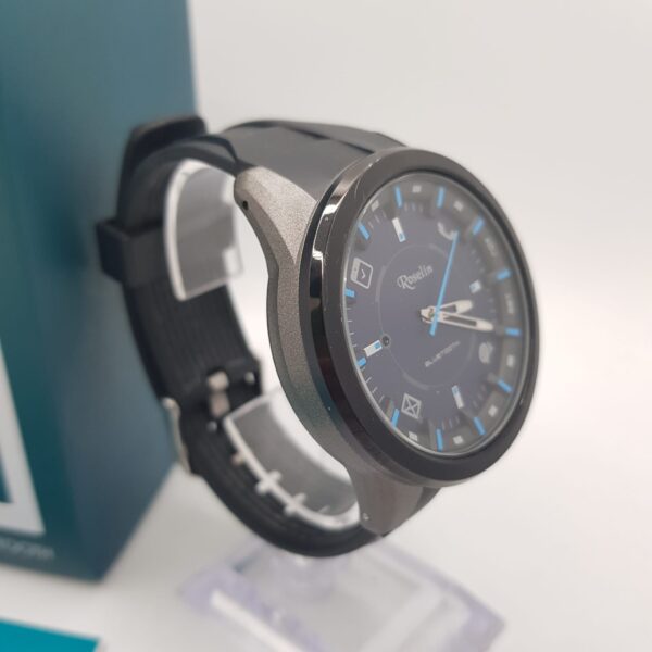 05 U493099 2 RELOJ ROSELIN 80.019.0314 BLUETOOTH ESFERA AZUL CORREA NEGRA + CAJA