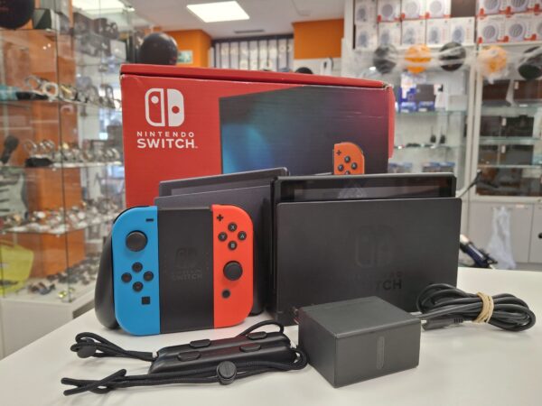 15 u469192 4 CONSOLA NINTENDO SWITCH HAC-001 2023 + ACCESORIOS + CAJA