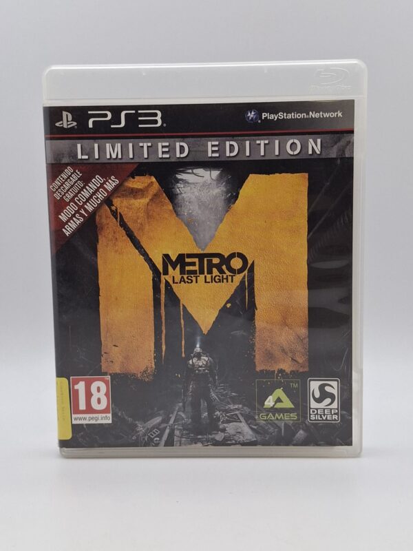 15 u492442 4 VIDEOJUEGO PS3 METRO LAST LIGHT LIMITED EDITION