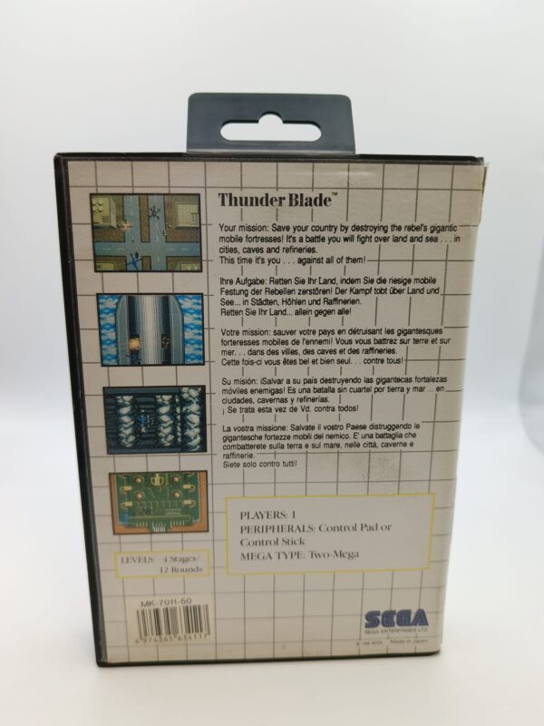 15u497918 2 JUEGO SEGA MEGA DRIVE THUNDER BLADE