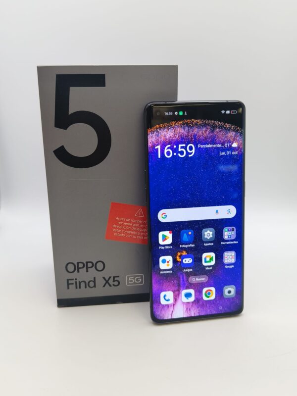 15u503601 1 MOVIL OPPO FIND X5 8GB/256GB NEGRO + CARGADOR+CAJA