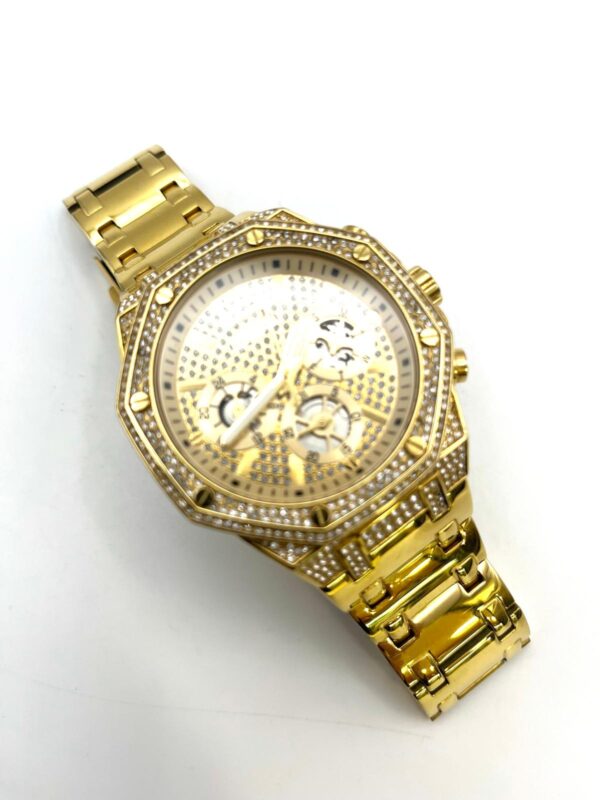 3853739 4 RELOJ GUESS GW0419G2 ESFERA DORADA + CAJA