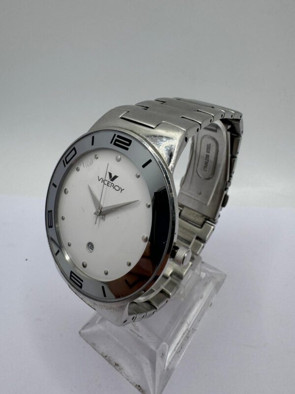 402598s 6 RELOJ DE CABALLERO VICEROY 47529 ESFERA BLANCA CORREA METALICA