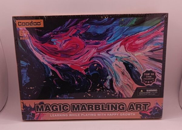 437225 1 JUEGO PINTURA MAGIC MARBLING ART A ESTRENAR