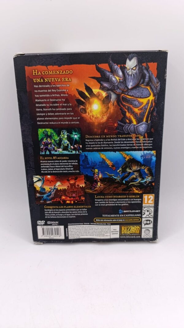 453615 2 VIDEOJUEGO PC WORLD OF WARCRAFT CATACLYSM EXPANSION PRECINTADO