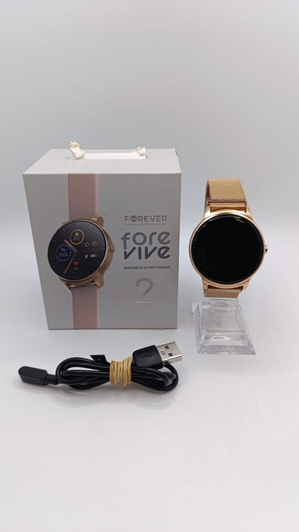 463931 2 SMARTWATCH FOREVIVE 2 SB-330 ROSA + CORREA EXTRA + CAJA + CABLE