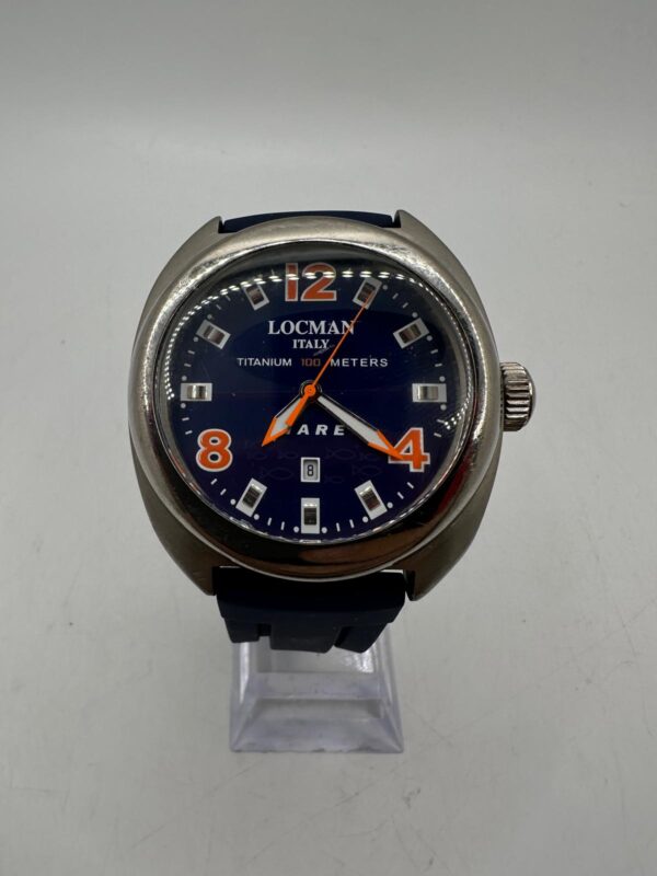 480144 2 RELOJ LOCMAN ITALY TITANIUM 132 CORRE/ ESFERA AZUL