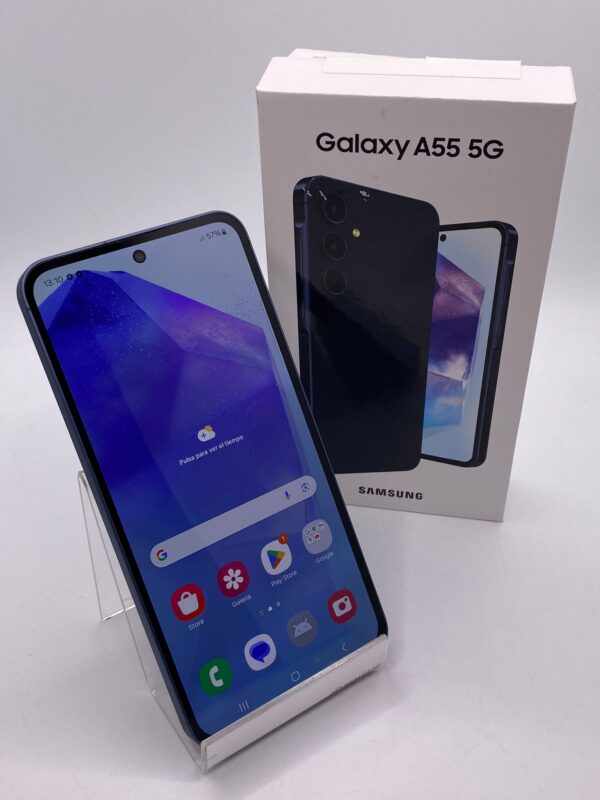 488080 4 MOVIL SAMSUNG GALAXY A55 5G 128GB 8GB NEGRO + CABLE + CAJA