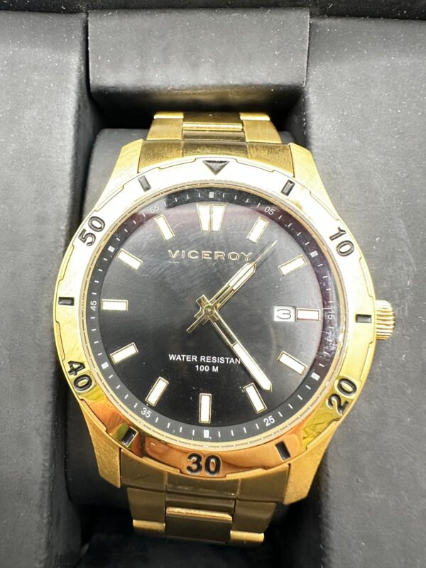 489676 2 RELOJ DE CUARZO VICEROY 401131 DORADO