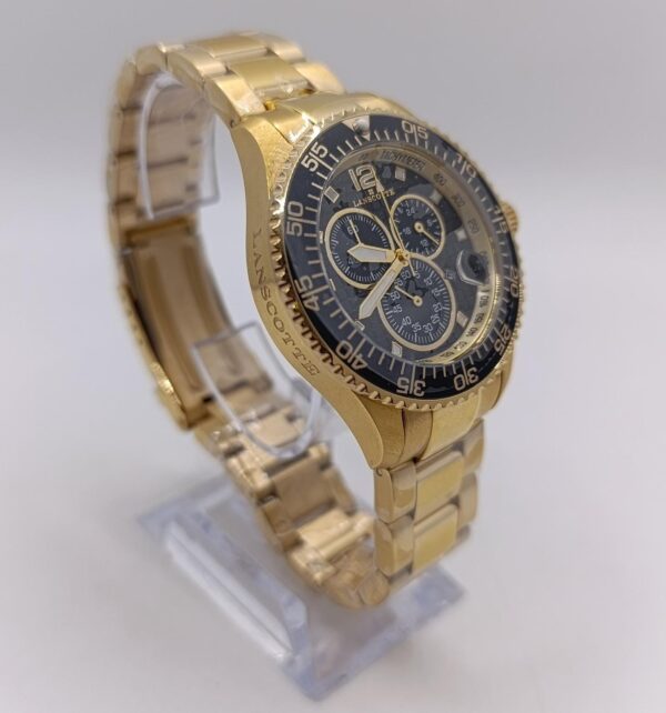 491281 3 RELOJ DE CUARZO LANSCOTTE 150273 DORADO + CAJA