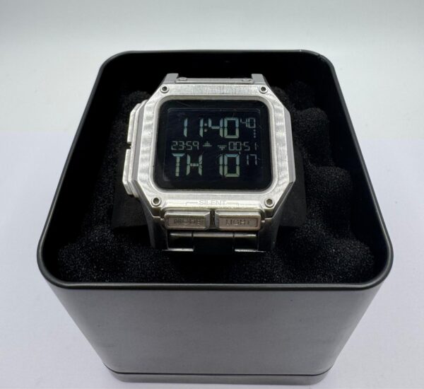 491661 2 RELOJ NIXON REGULUS SS METALICO + CAJA + ESLABONES