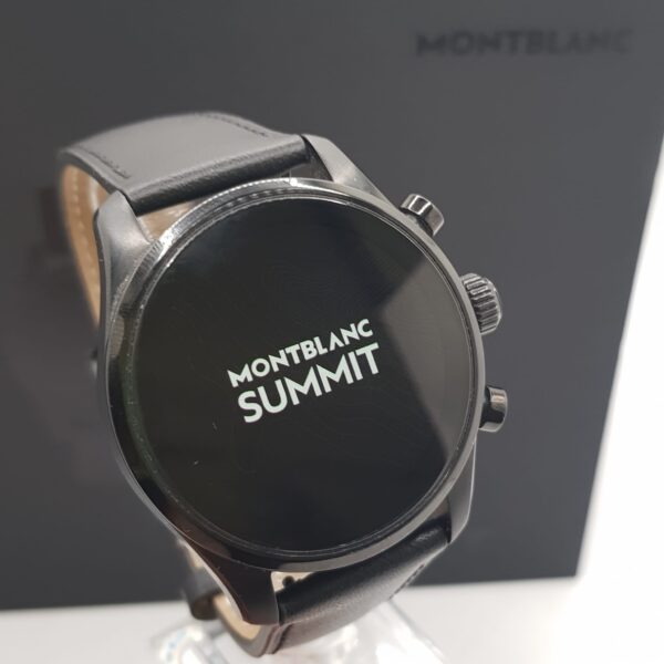 494211 9 SMARTWATCH MONTBLANC SUMMIT 3 S3T22 TITANIO NEGRO + CAJA + MANUAL + CORREA + CARGADOR