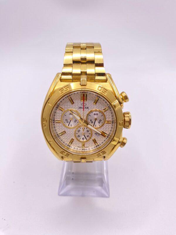 494511 2 RELOJ DE CUARZO JAGUAR EXECUTIVE DORADO CRONÓGRAFO J853