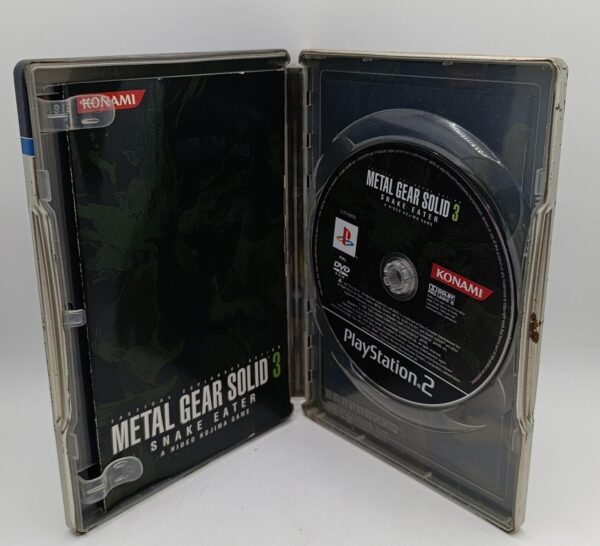 496935 3 JUEGO METAL GEAR SOLID 3 SNAKE EATER EDICION METALICA PS2