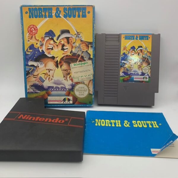 497755 2 VIDEOJUEGO NORTH & SOUTH + CAJA NINTENDO NES