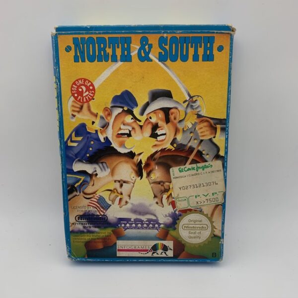 497755 5 VIDEOJUEGO NORTH & SOUTH + CAJA NINTENDO NES