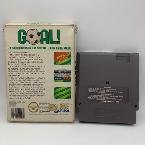 497758 1 VIDEOJUEGO GOAL! + CAJA NINTENDO NES