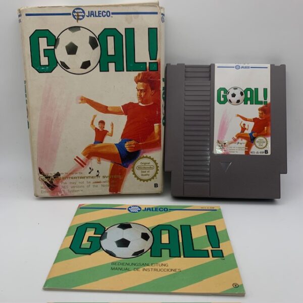 497758 2 VIDEOJUEGO GOAL! + CAJA NINTENDO NES