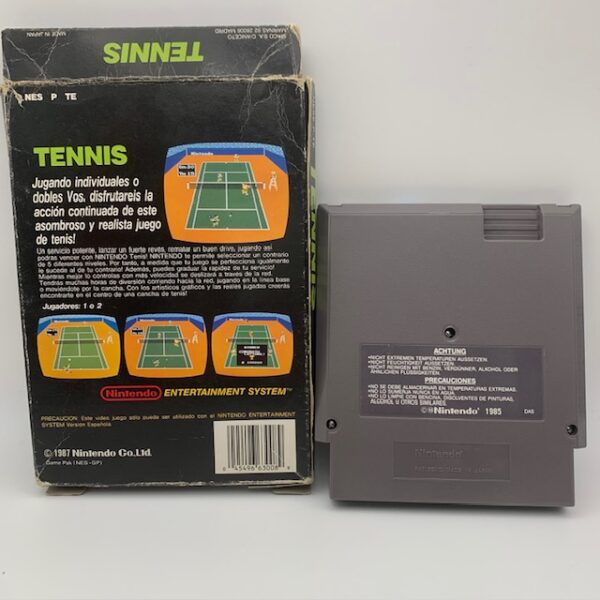 497778 1 VIDEOJUEGO TENNIS + CAJA NINTENDO NES