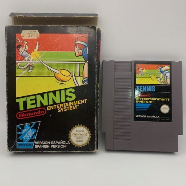 497778 2 VIDEOJUEGO TENNIS + CAJA NINTENDO NES