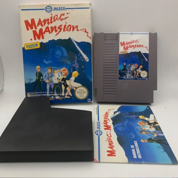 497841 2 VIDEOJUEGO MANIAC MANSION + CAJA NINTENDO NES