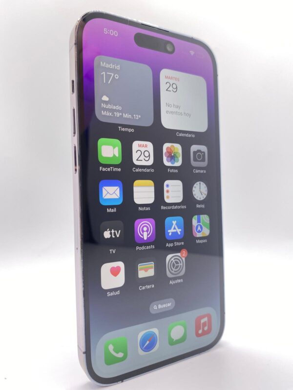 497878 9 MOVIL IPHONE 14 PRO 128GB MORADO SALUD BATERIA 85%