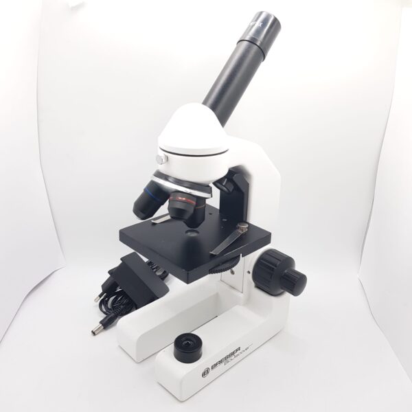 497879 2 MICROSCOPIO BRESSER BIODISCOVER BLANCO + CARGADOR