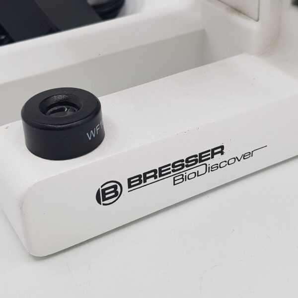 497879 3 MICROSCOPIO BRESSER BIODISCOVER BLANCO + CARGADOR