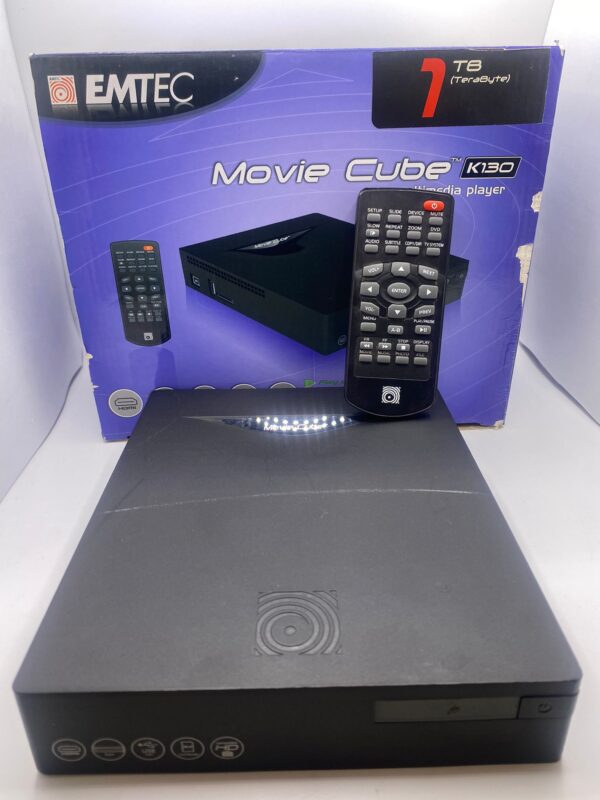 498063 2 DISCO DURO MULTIMEDIA EMTEC MOVIE CUBE K130 1TB + MANDO + CABLES