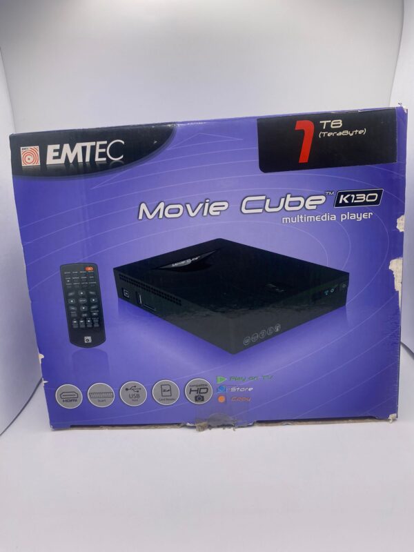 498063 5 DISCO DURO MULTIMEDIA EMTEC MOVIE CUBE K130 1TB + MANDO + CABLES