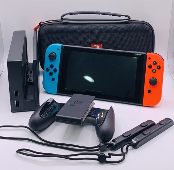 498802 CONSOLA NINTENDO SWITCH HAC-001 + DOC + MANDO + CARGADOR + FUNDA