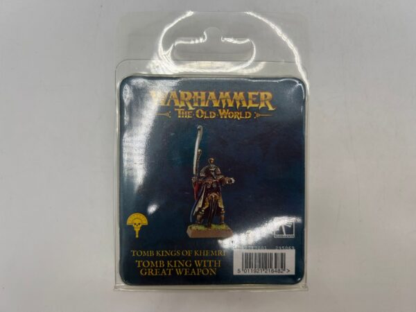 499251 1 FIGURA WARHAMMER THE OLD WORLD TOMB KING WITH GREAT WEAPON A ESTRENAR