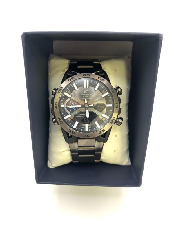 499353 2 RELOJ CASIO EDIFICE TOUGHT SOLAR ECB-2000D + CAJA + CERTIFICADO