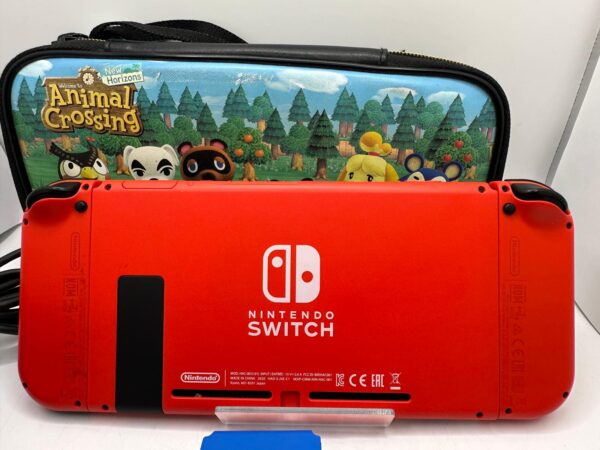 499584 1 CONSOLA NINTENDO SWITCH ROJA + ADAPTADOR A LA LUZ + FUNDA