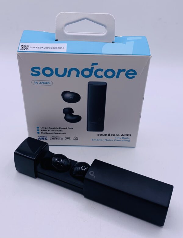 500333 AURICULARES SOUNDCORE A30i+CAJA Y CARGADOR