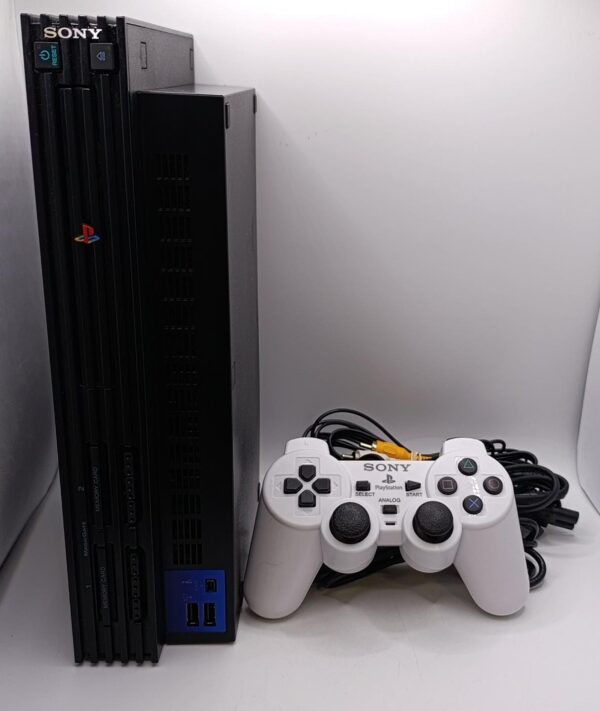 500616 2 CONSOLA PS2 FAT + MANDO BLANCO + CABLES