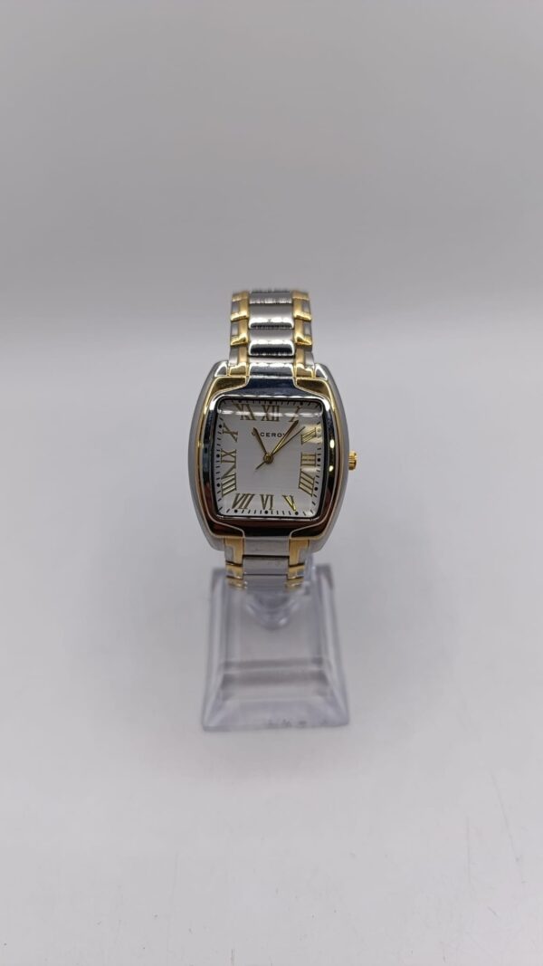 500967 2 RELOJ PULCERA VICEROY 46923 CORREA ACERO CON DORADO + CAJA