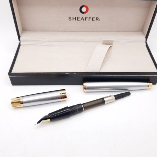 501062 6 PLUMA SHEAFFER 300 + ESTUCHE