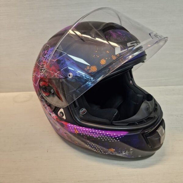 501752 5 CASCO INTEGRAL LS2 VECTOR HPFC EVO FF397 COSMOS MATT BLACK PINK - TALLA XXS