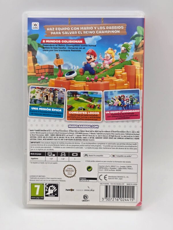 501879 2 VIDEOJUEGO SWITCH MARIO AND RABBIDS