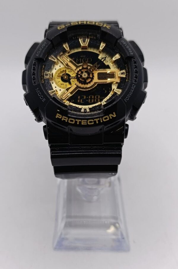 502865 2 RELOJ CASIO 5146 NEGRO CON DORADO